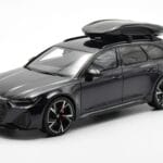 Audi RS6 C8 Avant Mythos Fekete Karbon Tetővel Ázsia Kiadás GT Spirit 1:18