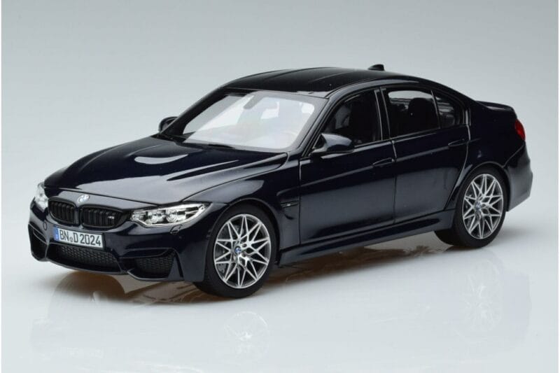 BMW M3 F80 Competition Kék Norev 1:18
