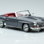 Mercedes 190 SL W121 Roadster Szürke Norev 1:18