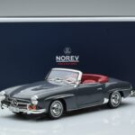 Mercedes 190 SL W121 Roadster Szürke Norev 1:18