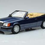 Mercedes 300 CE-24 A124 Kabriolet Nautical Blue Limitált Kiadás Norev 1:18