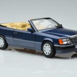 Mercedes 300 CE-24 A124 Kabriolet Nautical Blue Limitált Kiadás Norev 1:18