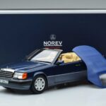 Mercedes 300 CE-24 A124 Kabriolet Nautical Blue Limitált Kiadás Norev 1:18