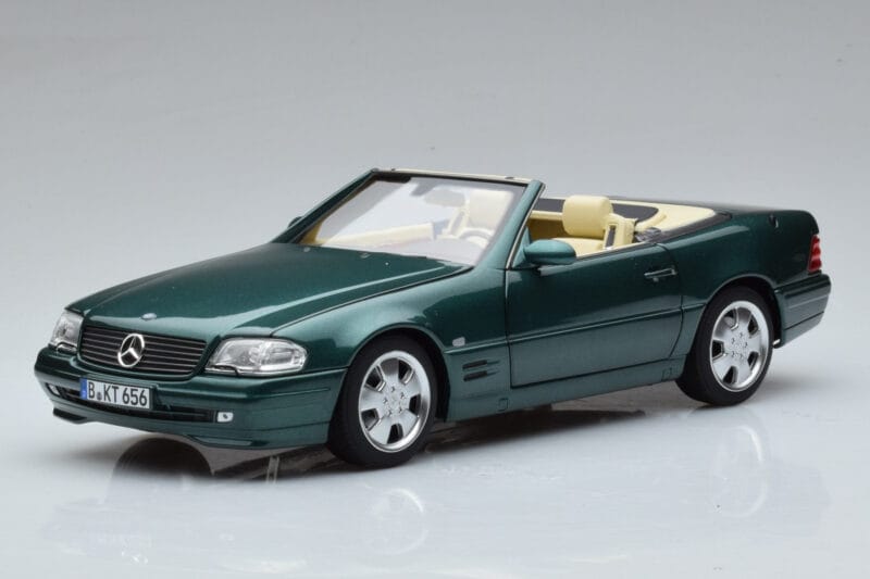 Mercedes SL500 R129 Zöld Metál Norev 1:18
