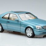 Mercedes Mercedes CL600 C140 Kék Metál Norev 1:18 1:18 Fém
