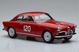 Alfa Romeo Giulietta SV #120 Mille Miglia 1956 Kyosho 1:18 08957A Fém – 5. kép a 9-ből