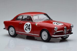 Alfa Romeo Giulietta SV #24 Targa Florio 1958 Kyosho 1:18 08957B Fém – 5. kép a 9-ből