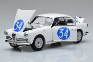 Alfa Romeo Giulietta SV #34 Targa Florio 1960 Kyosho 1:18 08957C Fém – 2. kép a 9-ből