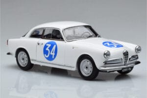 Alfa Romeo Giulietta SV #34 Targa Florio 1960 Kyosho 1:18 08957C Fém – 5. kép a 9-ből