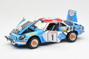 Alpine A110 1600S #1 Nicolas / Vial Winner Tour de Corse 1973 Kyosho 1:18 08485A Fém – 2. kép a 8-ből