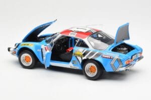 Alpine A110 1600S #1 Nicolas / Vial Winner Tour de Corse 1973 Kyosho 1:18 08485A Fém – 5. kép a 8-ből