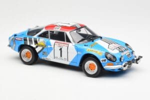 Alpine A110 1600S #1 Nicolas / Vial Winner Tour de Corse 1973 Kyosho 1:18 08485A Fém – 6. kép a 8-ből