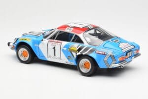 Alpine A110 1600S #1 Nicolas / Vial Winner Tour de Corse 1973 Kyosho 1:18 08485A Fém – 7. kép a 8-ből