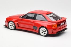 Audi 80 B4 Coupe Prior Design RS2 Piros Otto 1:18 OT1068 Gyanta – 5. kép a 6-ből