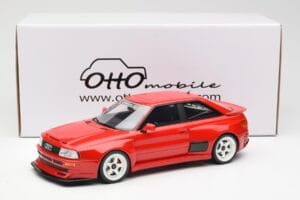 Audi 80 B4 Coupe Prior Design RS2 Piros Otto 1:18 OT1068 Gyanta – 6. kép a 6-ből