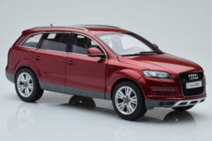 Audi Q7 4L Gránátvörös Kyosho 1:18 09222R Fém – 6. kép a 8-ből
