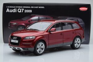 Audi Q7 4L Gránátvörös Kyosho 1:18 09222R Fém – 8. kép a 8-ből