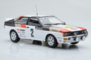 Audi Quattro Audi Sport #1 H. Mikkola / A. Hertz Winners International Swedish Rally 1981 Minichamps 1:18 155811102 Fém – 4. kép a 6-ből