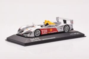 Audi R10 TDI LMP1 #7 R. Capello / T. Kristensen / A. McNish 24 Hours of Le Mans 2006 Minichamps 1:43 400061607 Fém – 2. kép a 4-ből