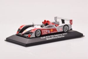 Audi R10 TDI LMP1 #2 F. Biela / E. Pirro / M. Werner 12 Hours of Sebring 2007 Minichamps 1:43 5020700233 Fém – 2. kép a 4-ből