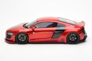 Audi R8 4S Liberty Walk Candy Piros GT Spirit 1:18 GT892 Gyanta – 3. kép a 6-ből