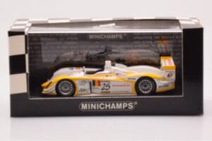 Audi R8 #25 S. Ara / T. Kristensen Winners 1000km Spa 2003 Minichamps 1:43 400031325 Fém – 4. kép a 4-ből