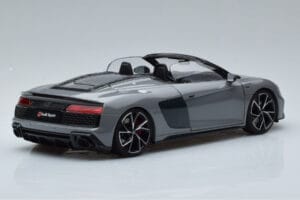 Audi R8 Spyder Performance Nardo Szürke Kengfai 1:18 VAKF-0352 Fém – 3. kép a 11-ből
