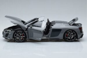 Audi R8 Spyder Performance Nardo Szürke Kengfai 1:18 VAKF-0352 Fém – 4. kép a 11-ből