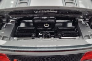 Audi R8 Spyder Performance Nardo Szürke Kengfai 1:18 VAKF-0352 Fém – 10. kép a 11-ből