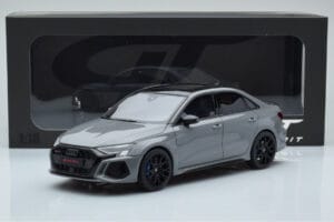 Audi RS3 8Y Sedan Performance Edition Szürke GT Spirit 1:18 GT885 Gyanta – 6. kép a 6-ből