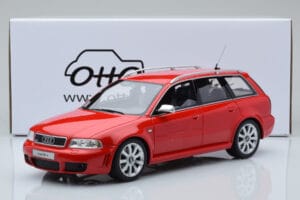 Audi RS4 B5 Avant Piros Otto 1:18 OT1026B Gyanta – 6. kép a 6-ből
