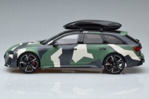 Audi RS6 C8 Avant Terepszínű With Roof Top Asia Edition GT Spirit 1:18 CLDC014 Gyanta – 3. kép a 6-ből