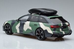 Audi RS6 C8 Avant Terepszínű With Roof Top Asia Edition GT Spirit 1:18 CLDC014 Gyanta – 5. kép a 6-ből