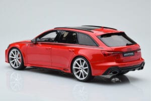 Audi RS6 MTM C8 Avant Tango Piros GT Spirit 1:18 GT432 Gyanta – 5. kép a 6-ből