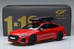 Audi RS7 C8 Sportback Piros Asia Edition GT Spirit 1:18 CLDC021 Gyanta – 6. kép a 6-ből