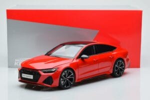 Audi RS7 C8 Sportback Piros Kengfai 1:18 VAKF 0332 Gyanta – 7. kép a 7-ből