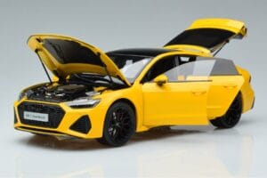 Audi RS7 C8 Sportback Sárga Vossen Rims Limitált Kiadás Kengfai 1:18 VAKF-0335 Fém – 2. kép a 8-ből