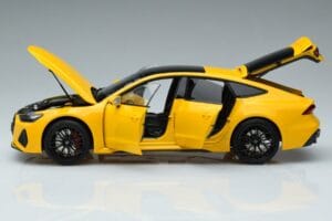Audi RS7 C8 Sportback Sárga Vossen Rims Limitált Kiadás Kengfai 1:18 VAKF-0335 Fém – 4. kép a 8-ből