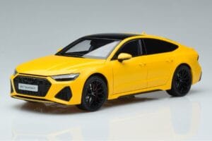 Audi RS7 C8 Sportback Sárga Vossen Rims Limitált Kiadás Kengfai 1:18 VAKF 0335 Fém