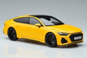Audi RS7 C8 Sportback Sárga Vossen Rims Limitált Kiadás Kengfai 1:18 VAKF-0335 Fém – 6. kép a 8-ből