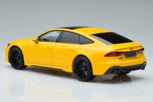 Audi RS7 C8 Sportback Sárga Vossen Rims Limitált Kiadás Kengfai 1:18 VAKF-0335 Fém – 7. kép a 8-ből