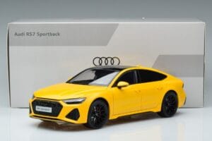 Audi RS7 C8 Sportback Sárga Vossen Rims Limitált Kiadás Kengfai 1:18 VAKF-0335 Fém – 8. kép a 8-ből
