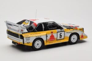 Audi Sport Quattro S1 E2 #6 H. Mikkola / A. Hertz Rally 1000 Lakes 1985 IXO 1:18 18RMC161B Fém – 2. kép a 6-ből