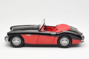 Austin-Healey 3000 Mk I Spider Fekete Piros Kyosho 1:18 08141KR Fém – 4. kép a 8-ből