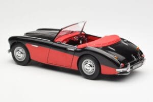Austin-Healey 3000 Mk I Spider Fekete Piros Kyosho 1:18 08141KR Fém – 7. kép a 8-ből