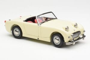 Austin-Healey Sprite Mk I Open Old English Fehér Kyosho 1:18 08953EW Fém – 6. kép a 8-ből