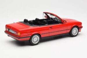BMW 318i E30 Kabrió Piros Norev 1:18 183210 Fém – 2. kép a 6-ből