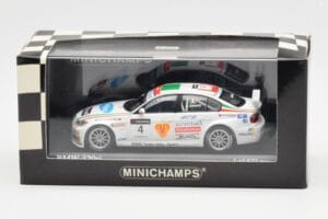 BMW 320si E90 BMW Team Italy Spain #4 A. Zanardi WTCC Brno 3rd Race 2007 Minichamps 1:43 400072604 Fém – 4. kép a 4-ből