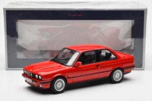 BMW 325i E30 Piros Norev 1:18 183202 Fém – 6. kép a 6-ből