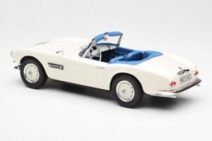 BMW 507 Roadster Fehér Norev 1:18 183232 Fém – 5. kép a 6-ből